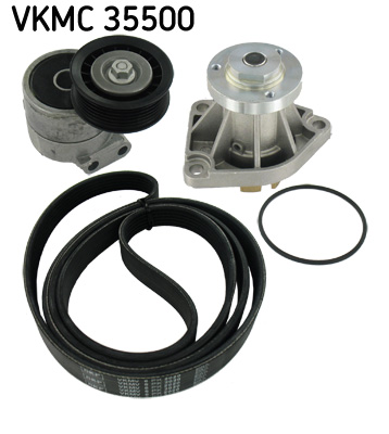 SKF VKMC 35500 Pompa acqua + Kit cinghia Poly V